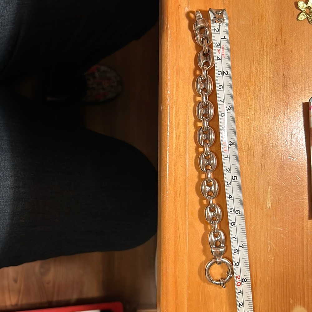 Stunning, sterling silver, 925 silver Gucci style bracelet